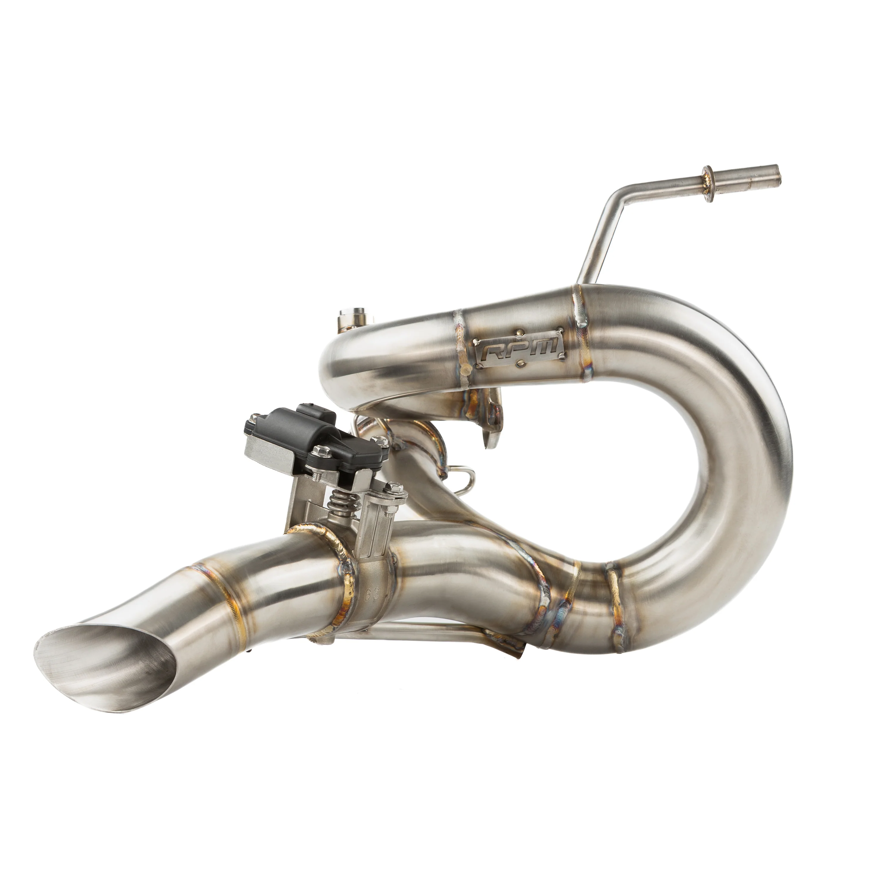 RPM Kawasaki H2 3/4 Exhaust – 2.5" Mid Pipe + Chambered Muffler | Straight or E-Valve Option - Image 4