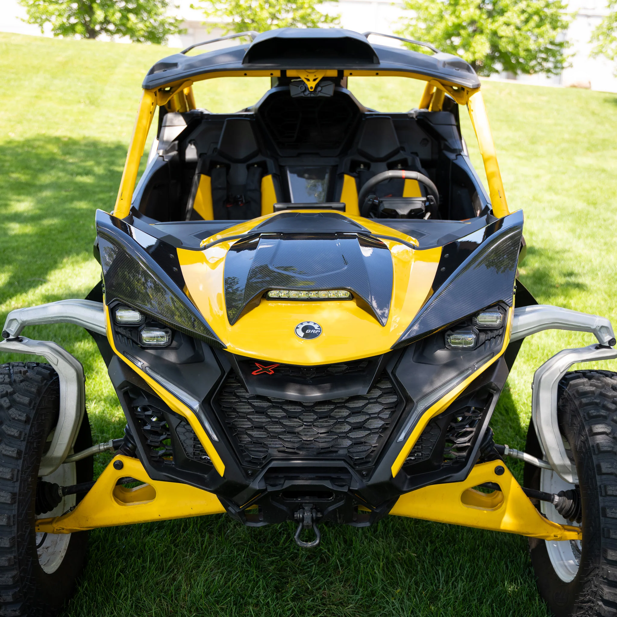RPM Can-Am Maverick R Carbon Fiber Full Coverage Hood - Image 4