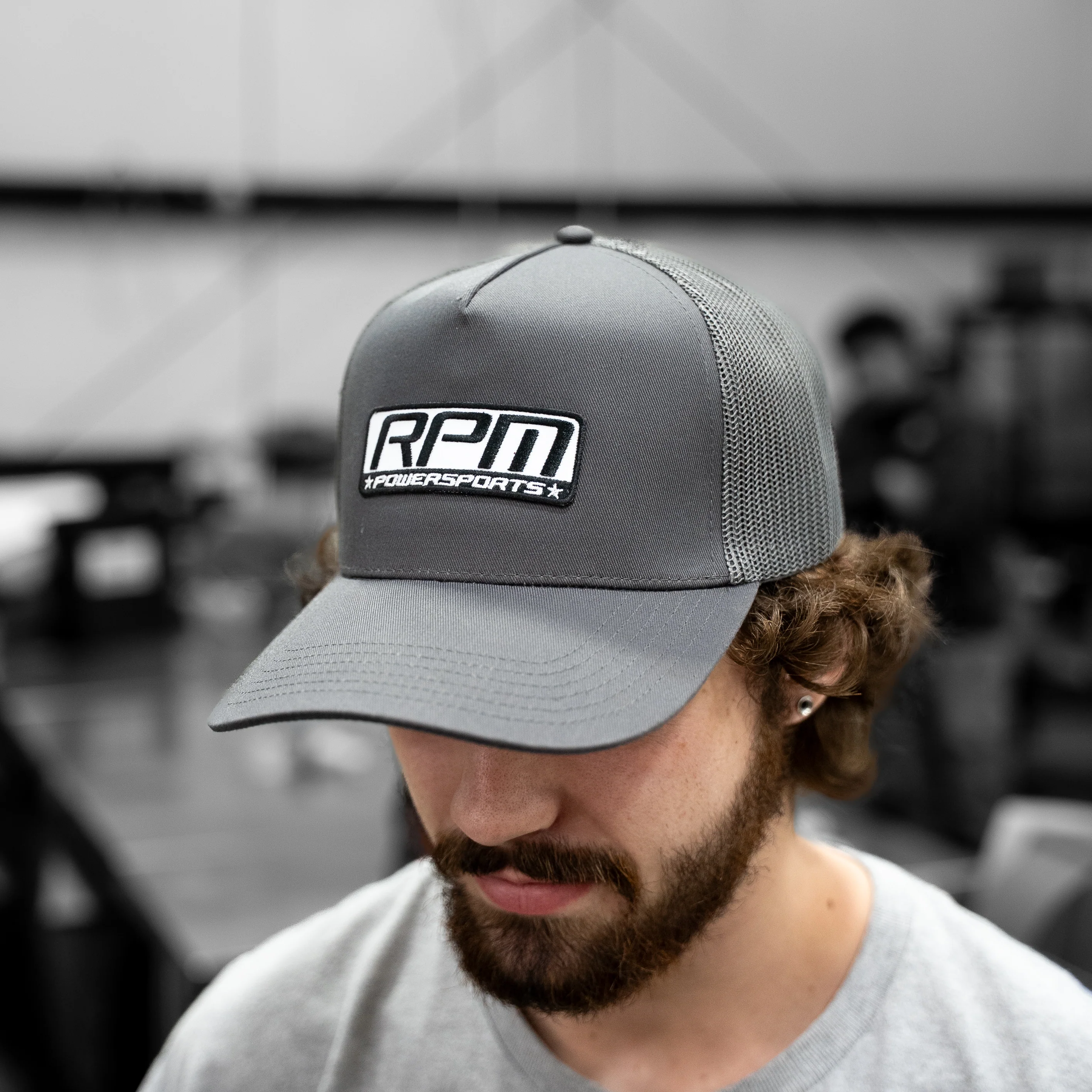 Rpm Grey Trucker Hat - Image 4