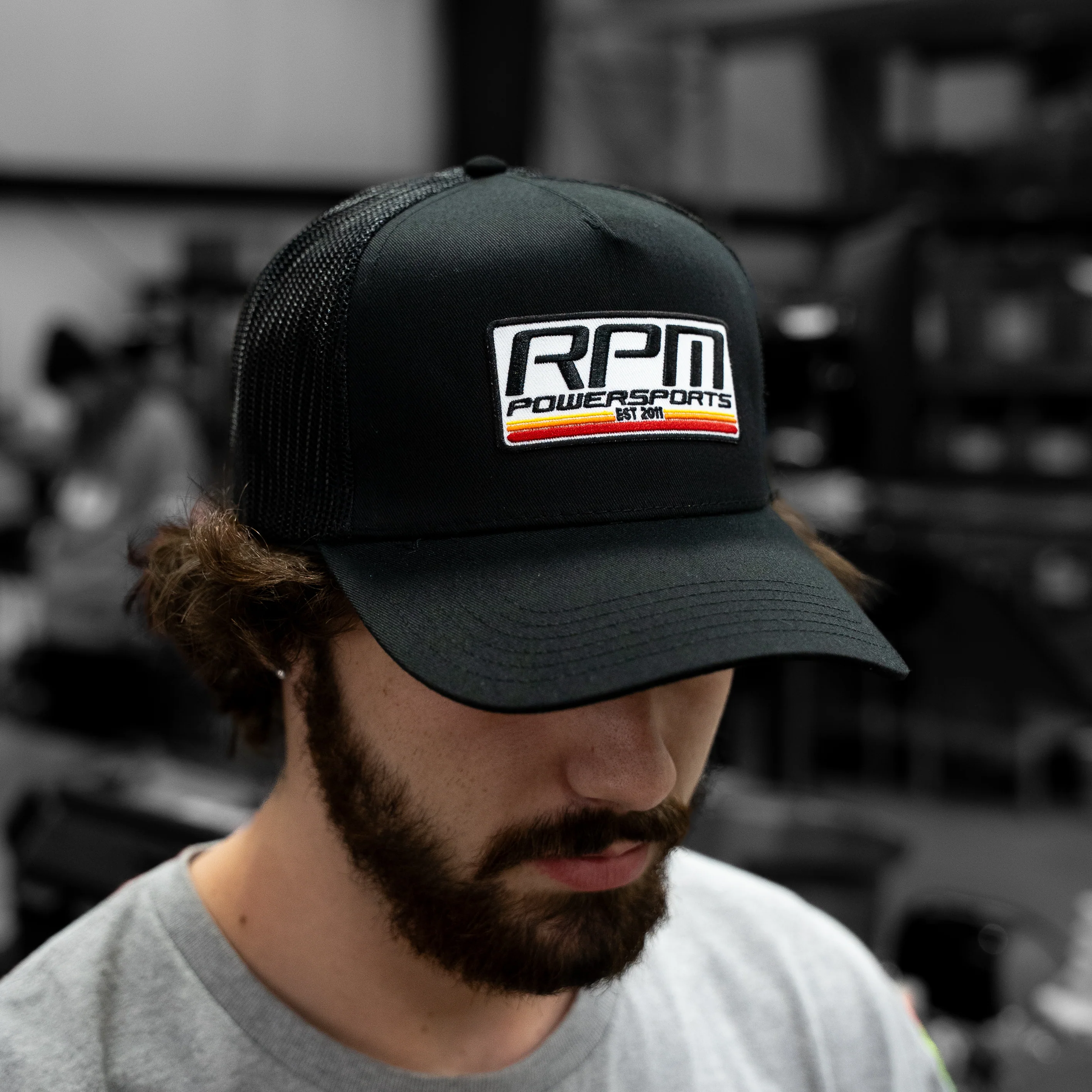 RPM Black Trucker Hat - Image 3