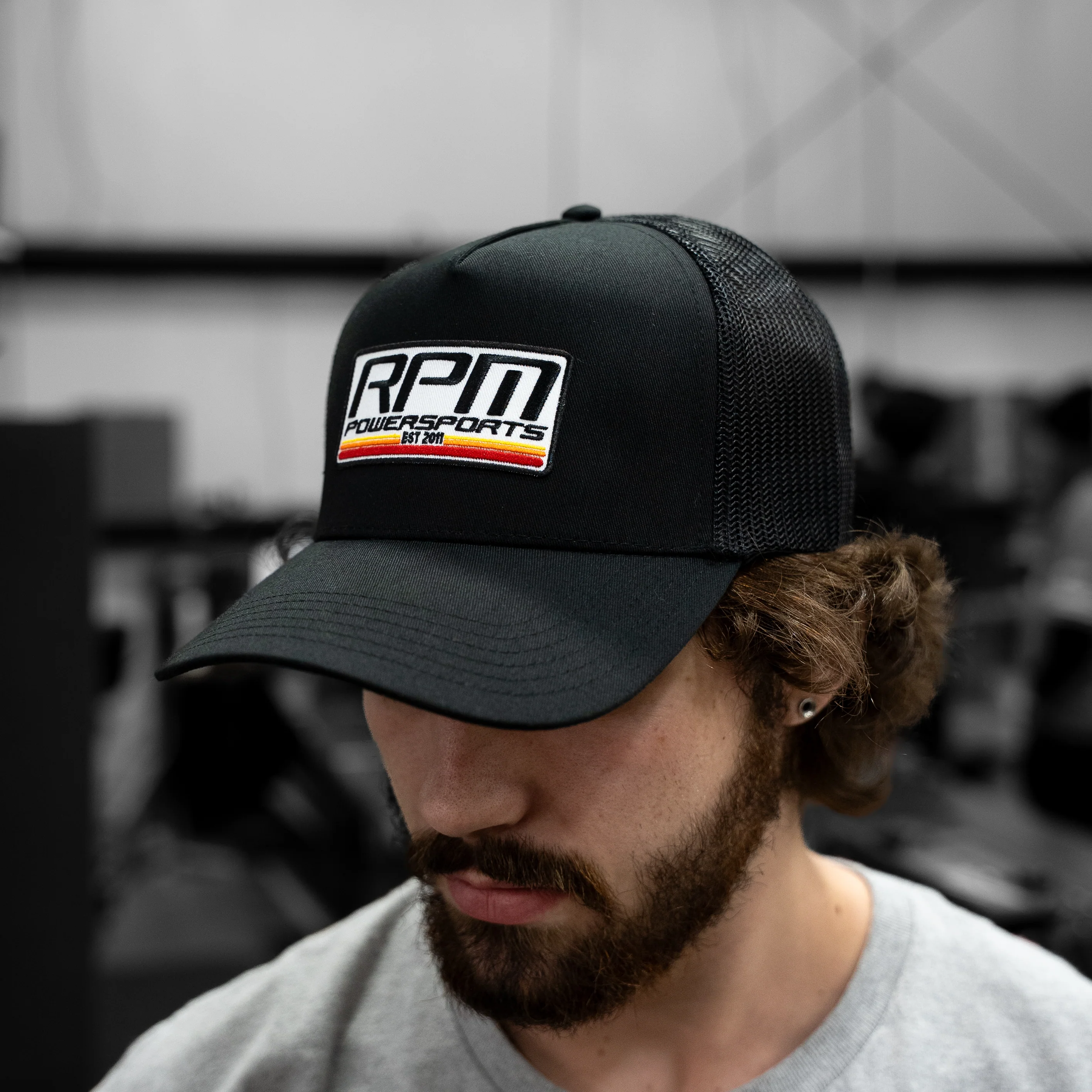 RPM Black Trucker Hat - Image 4