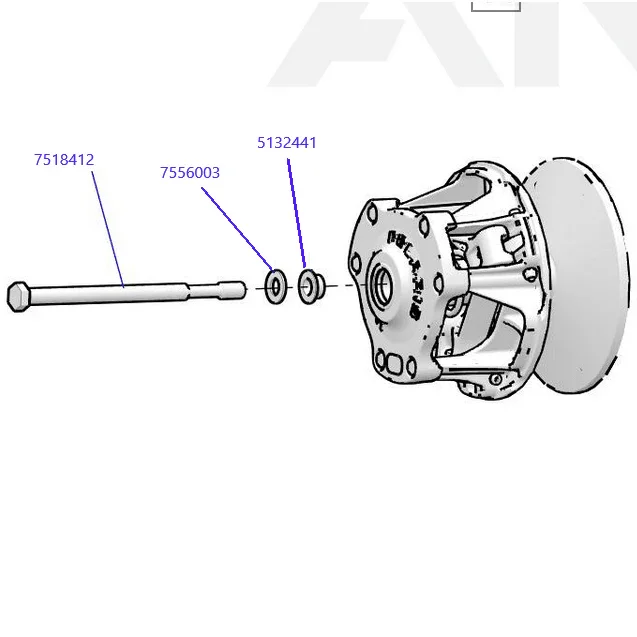 RPM XP1000 / XP900 Titanium Primary Clutch Bolt Kit : M14x1.5X215mm 7518412 - Image 3